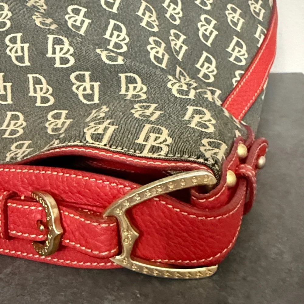 Vintage Dooney & Bourke large hobo monogram bag JUNK - Picture 11 of 16